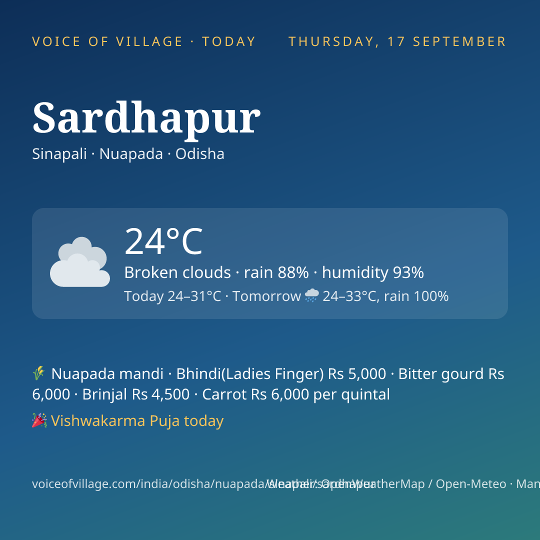 Sardhapur today