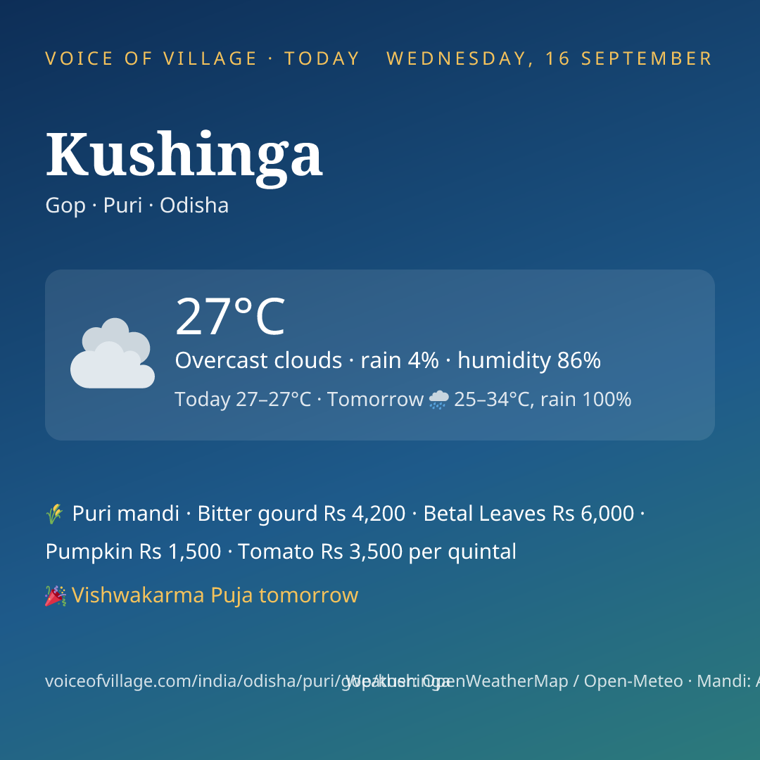 Kushinga today