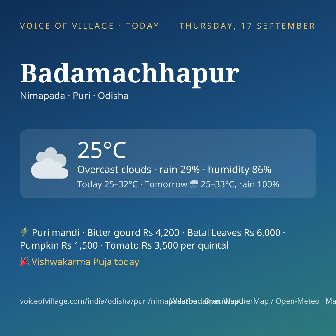 Badamachhapur today