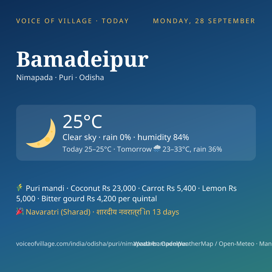 Bamadeipur today