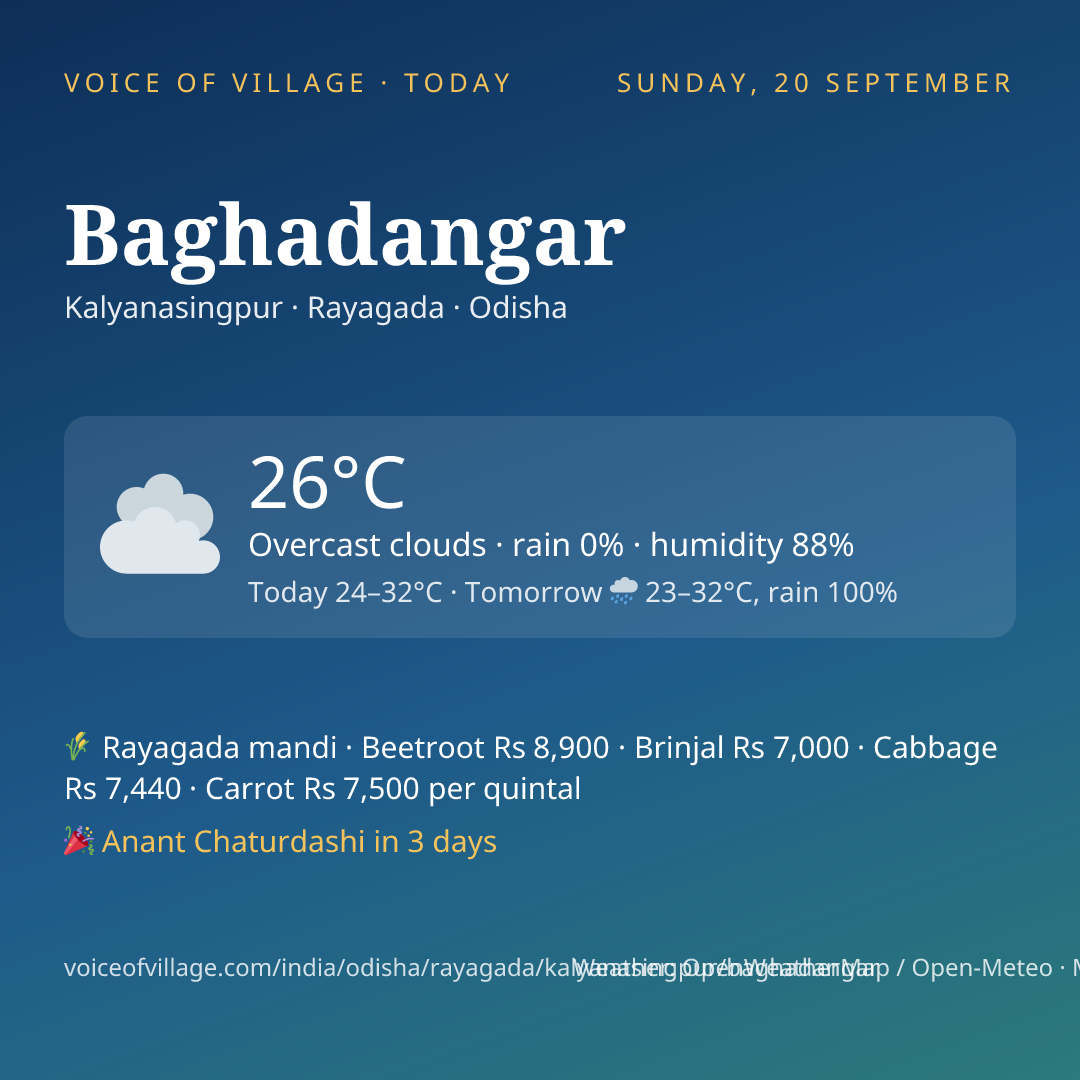 Baghadangar today