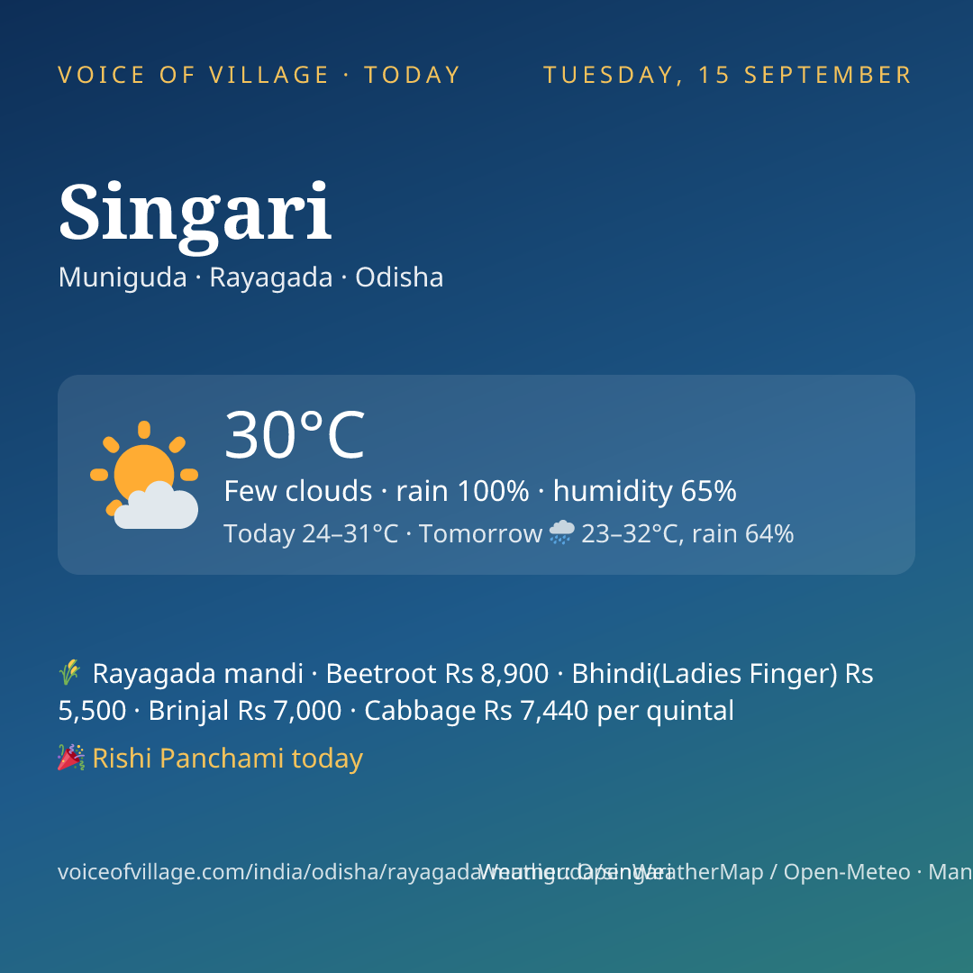 Singari today