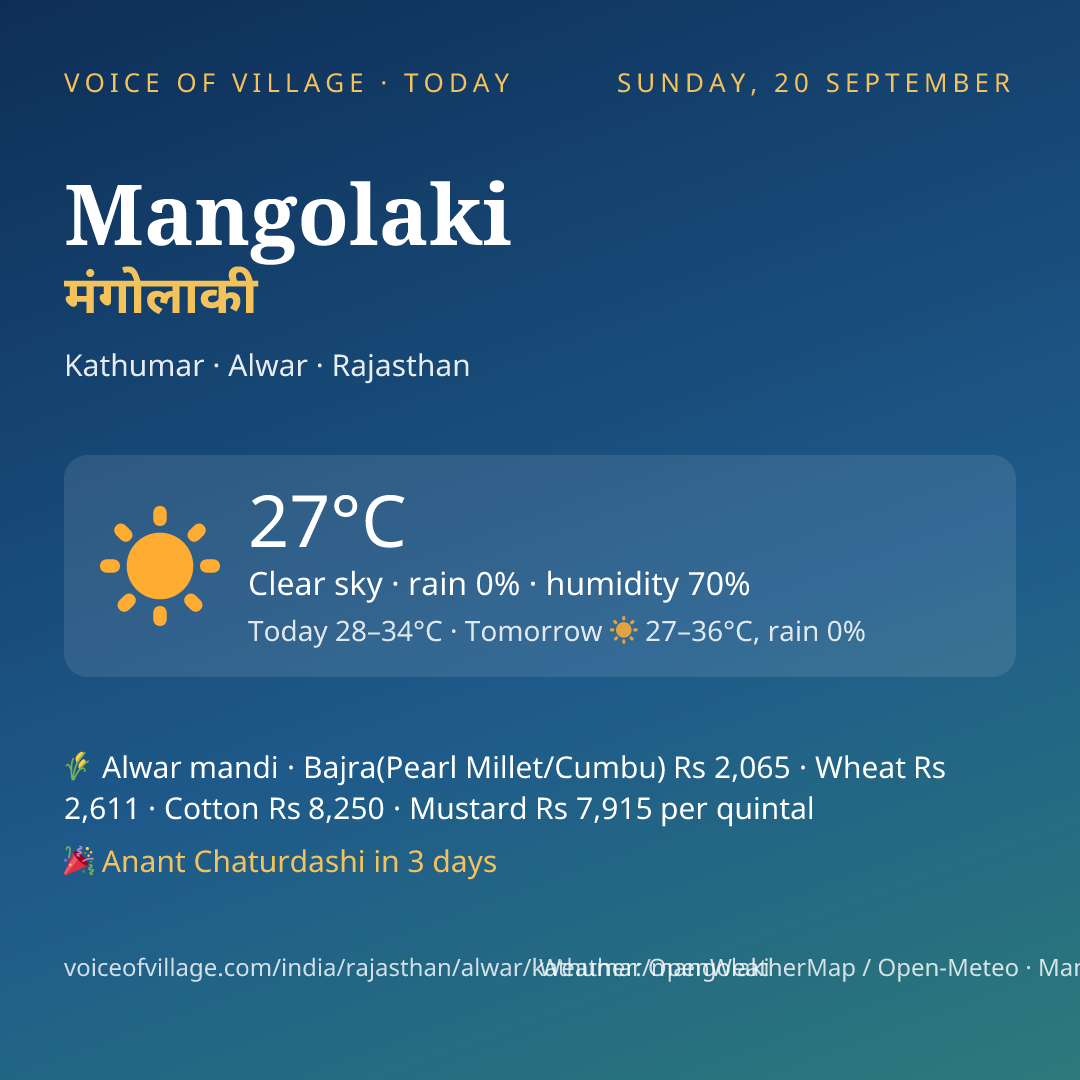 Mangolaki today