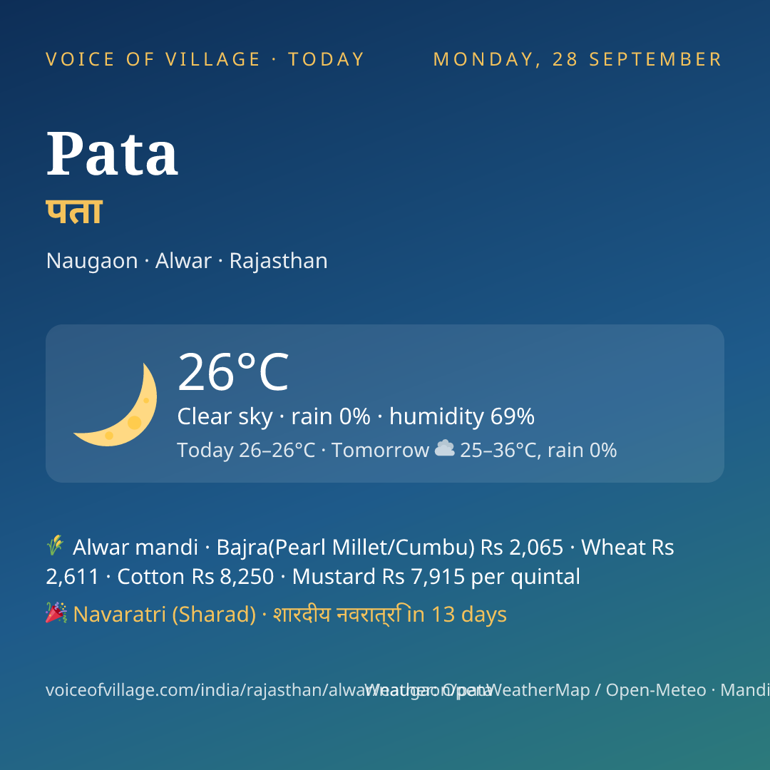 Pata today