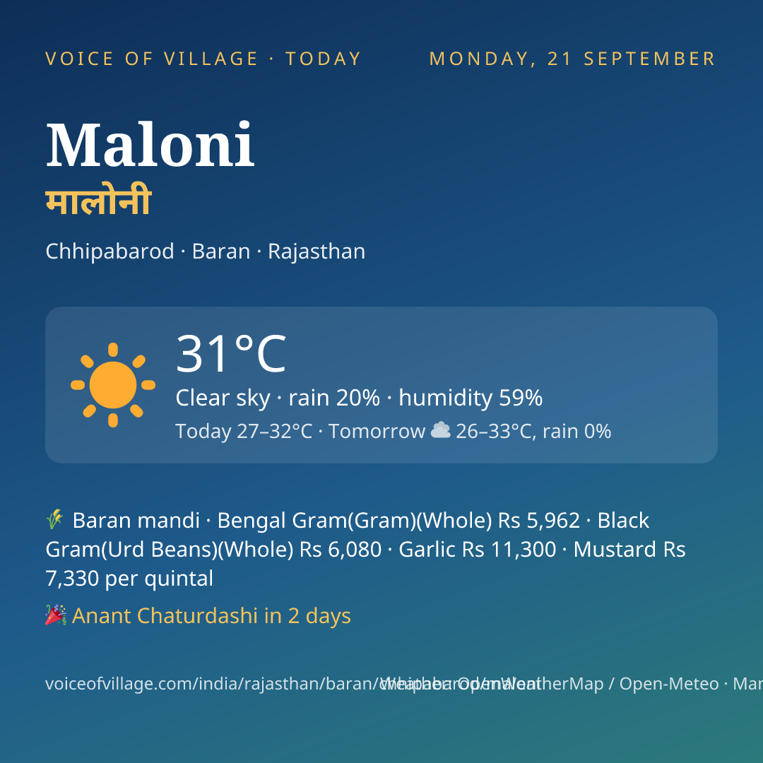 Maloni today