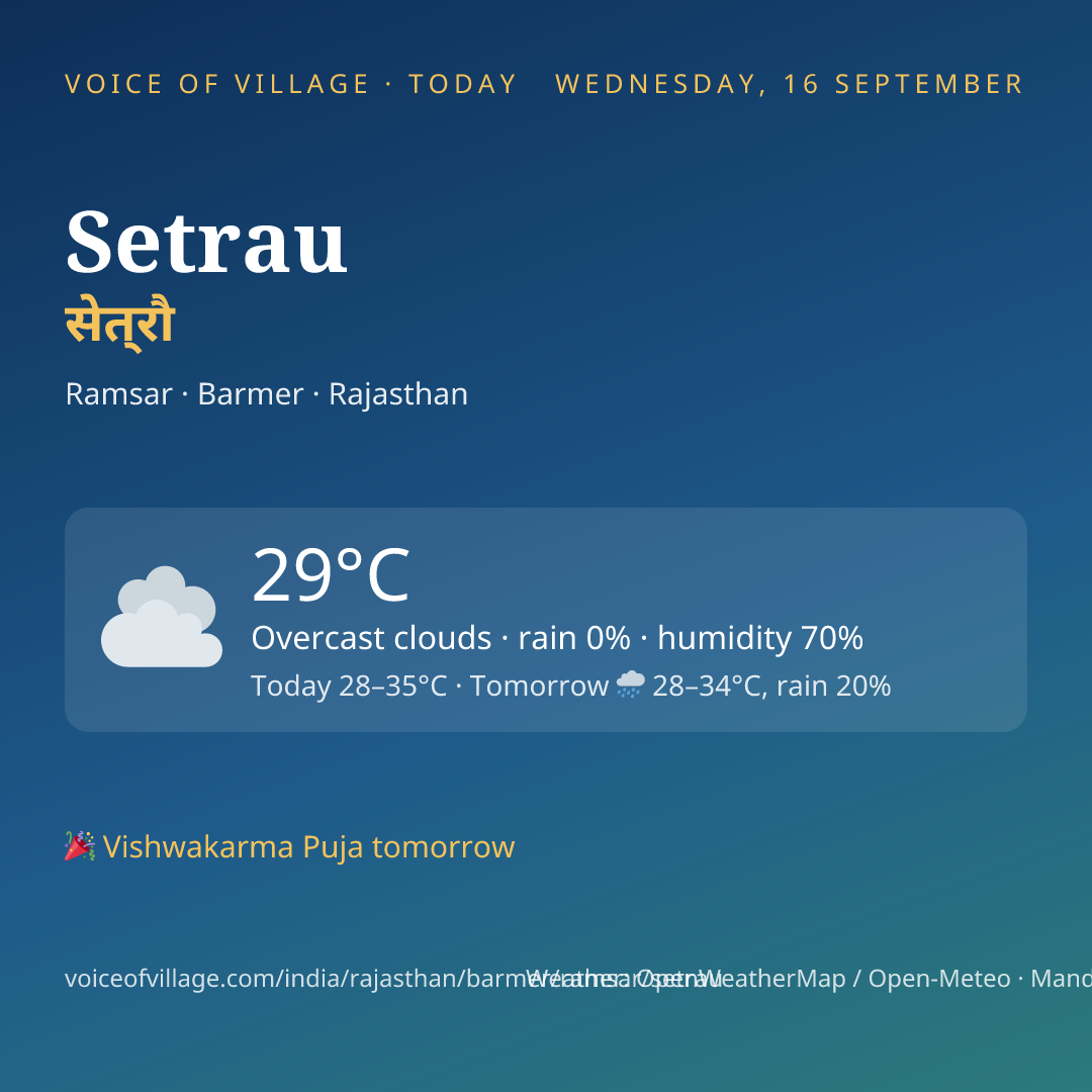 Setrau today