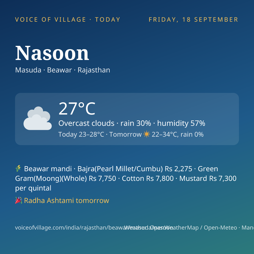 Nasoon today