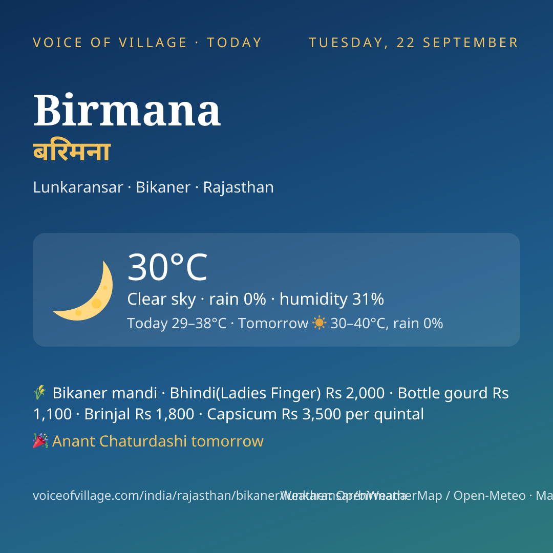 Birmana today