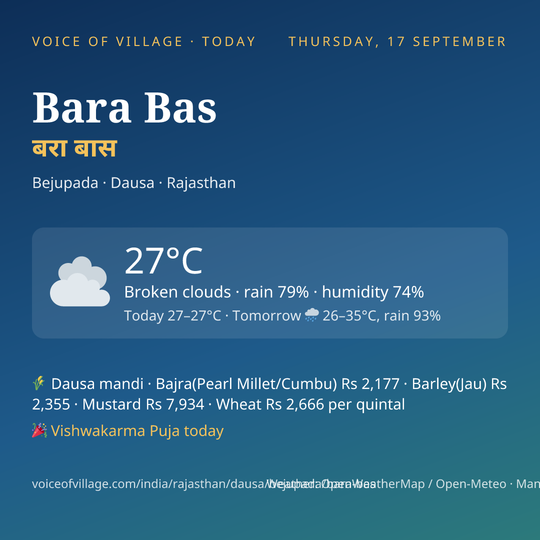 Bara Bas today