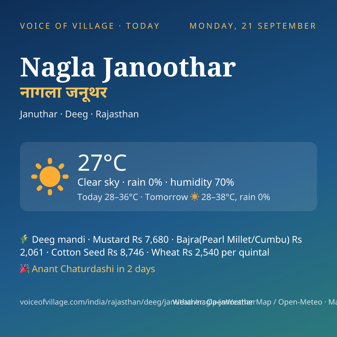 Nagla Janoothar today