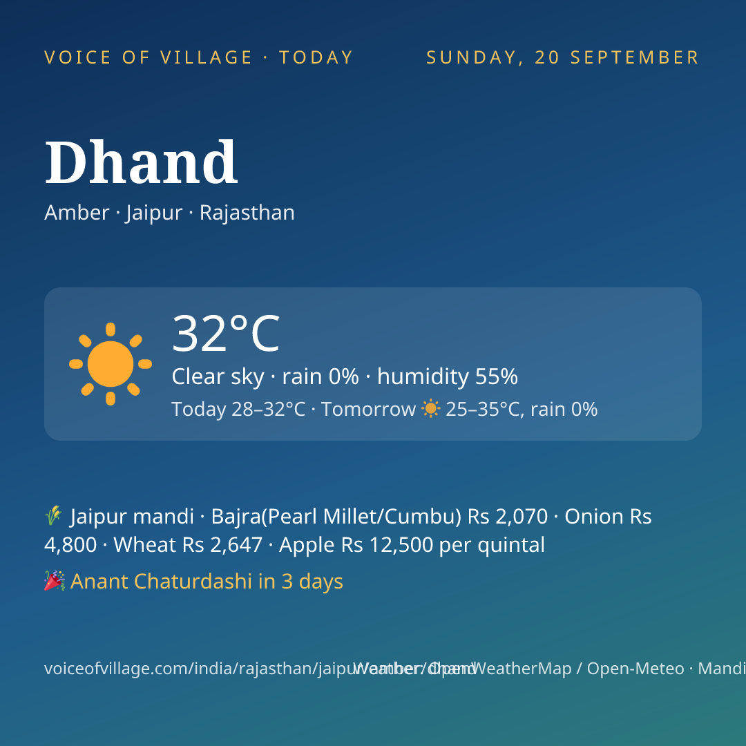 Dhand today
