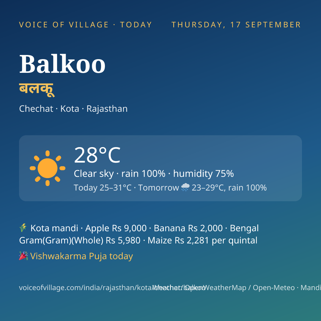 Balkoo today