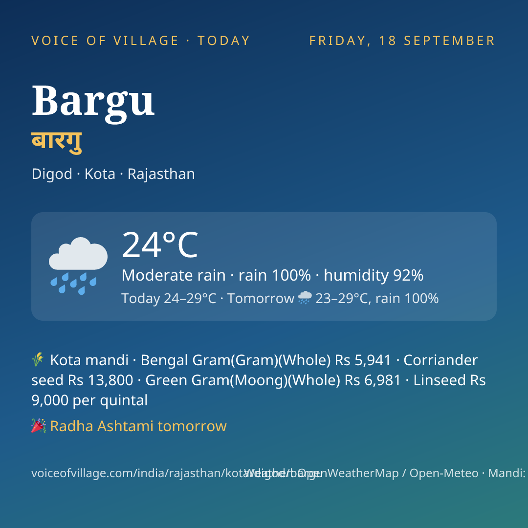 Bargu today