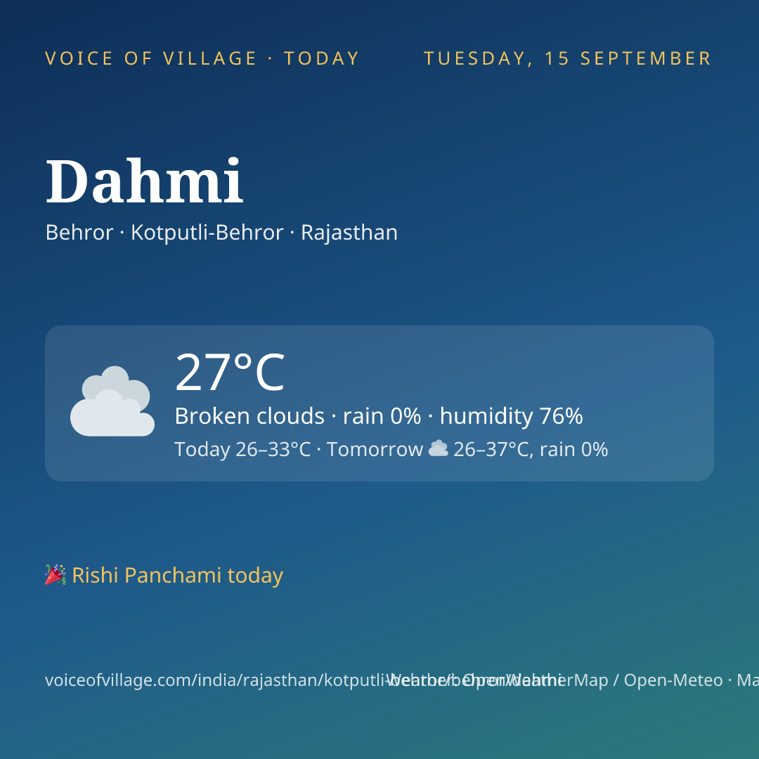 Dahmi today