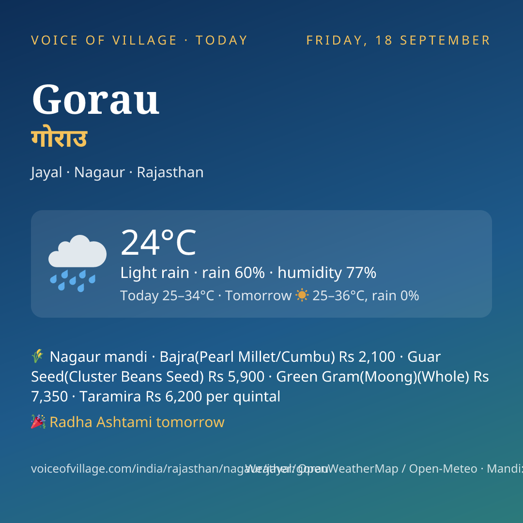 Gorau today