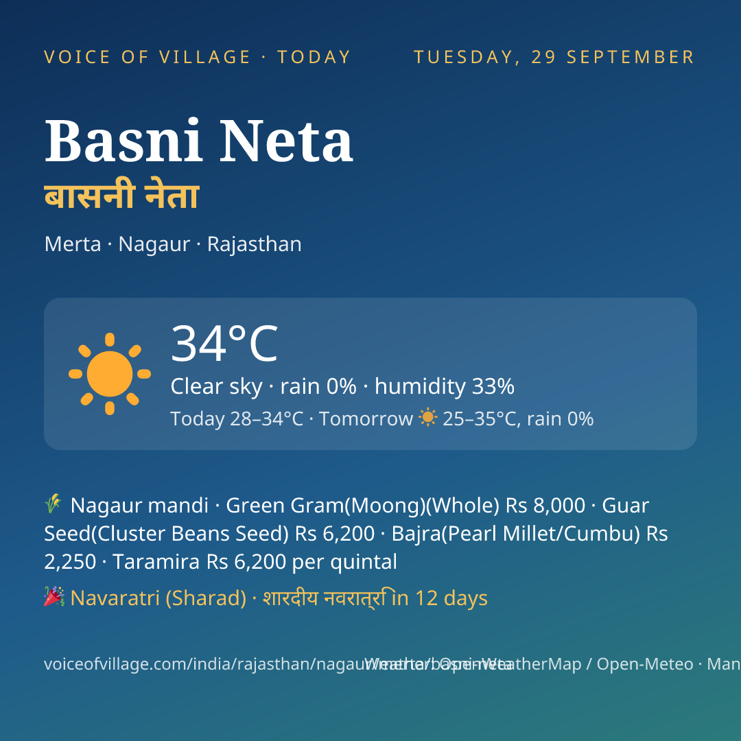 Basni Neta today