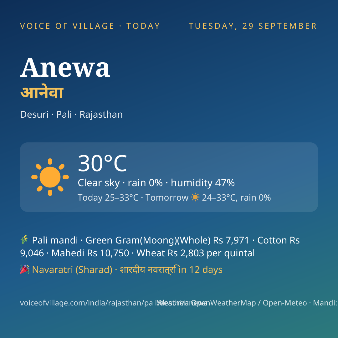 Anewa today