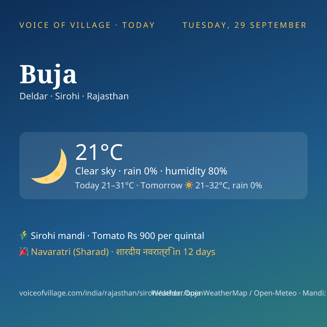 Buja today