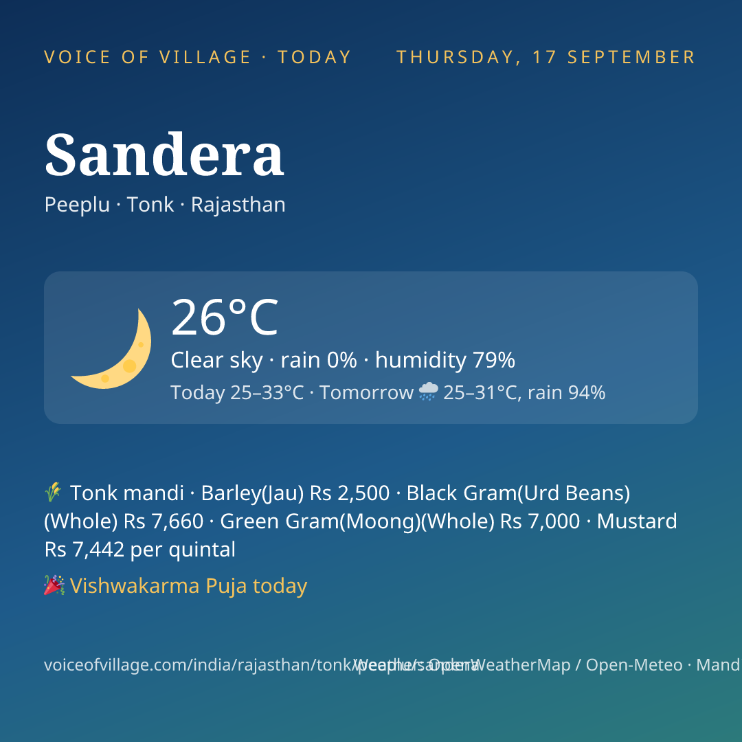 Sandera today