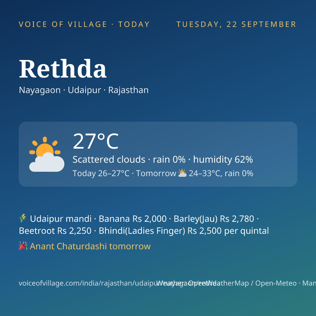 Rethda today