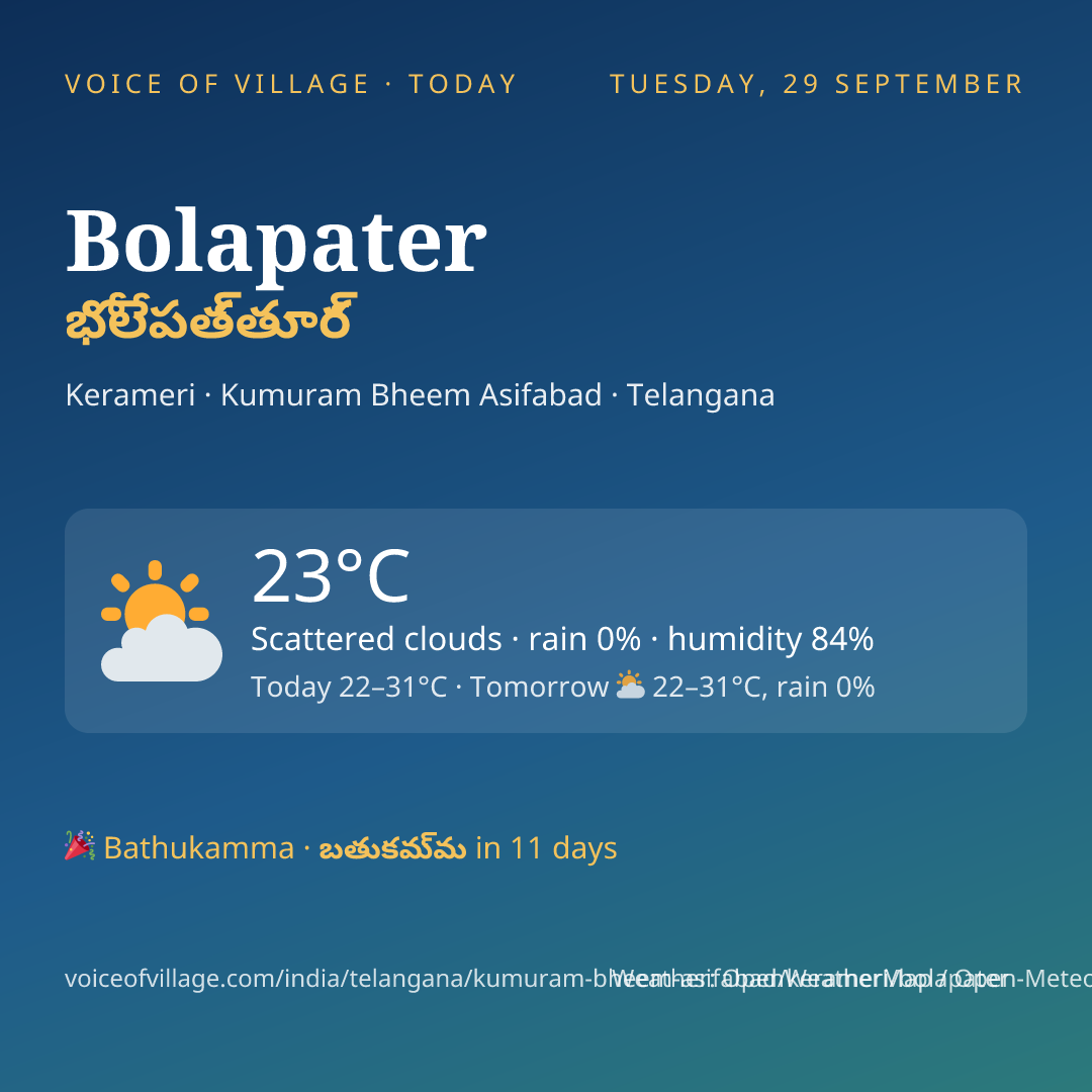 Bolapater today