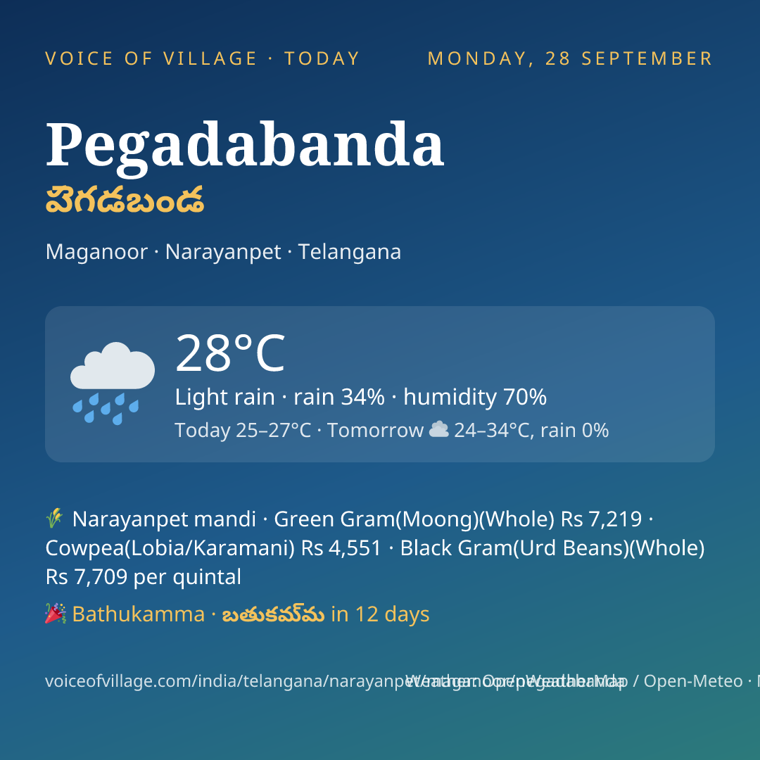 Pegadabanda today