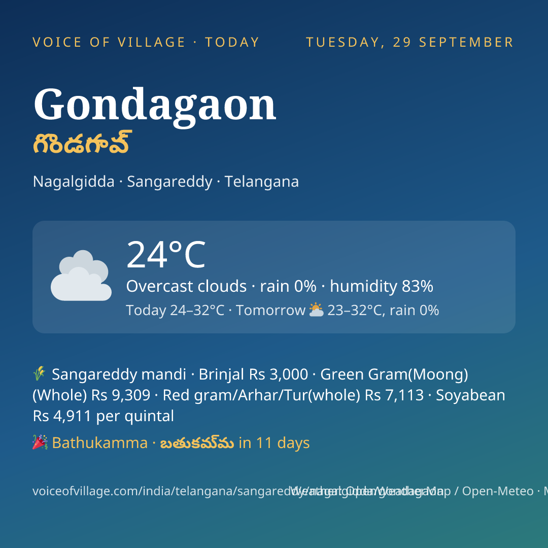 Gondagaon today