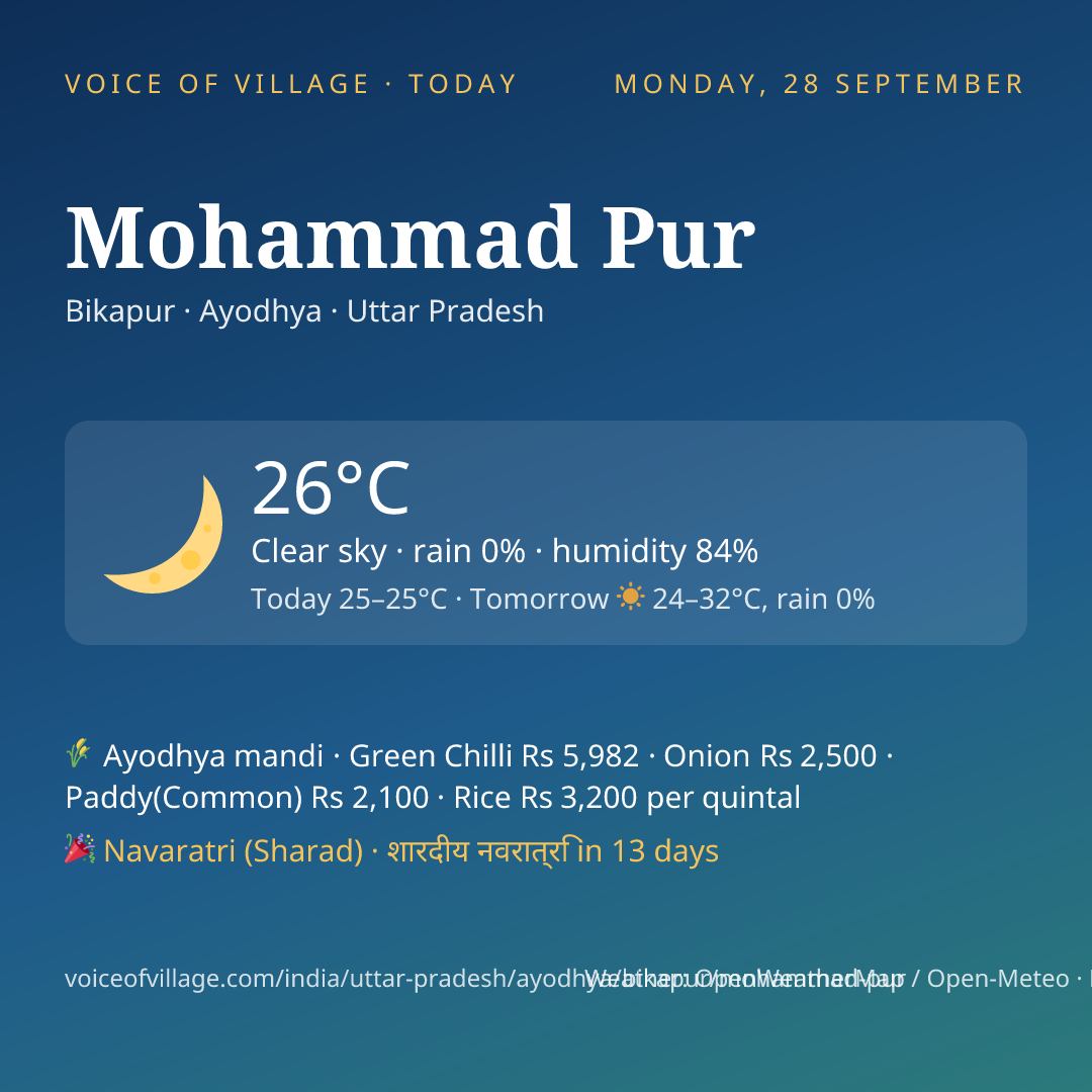 Mohammad Pur today