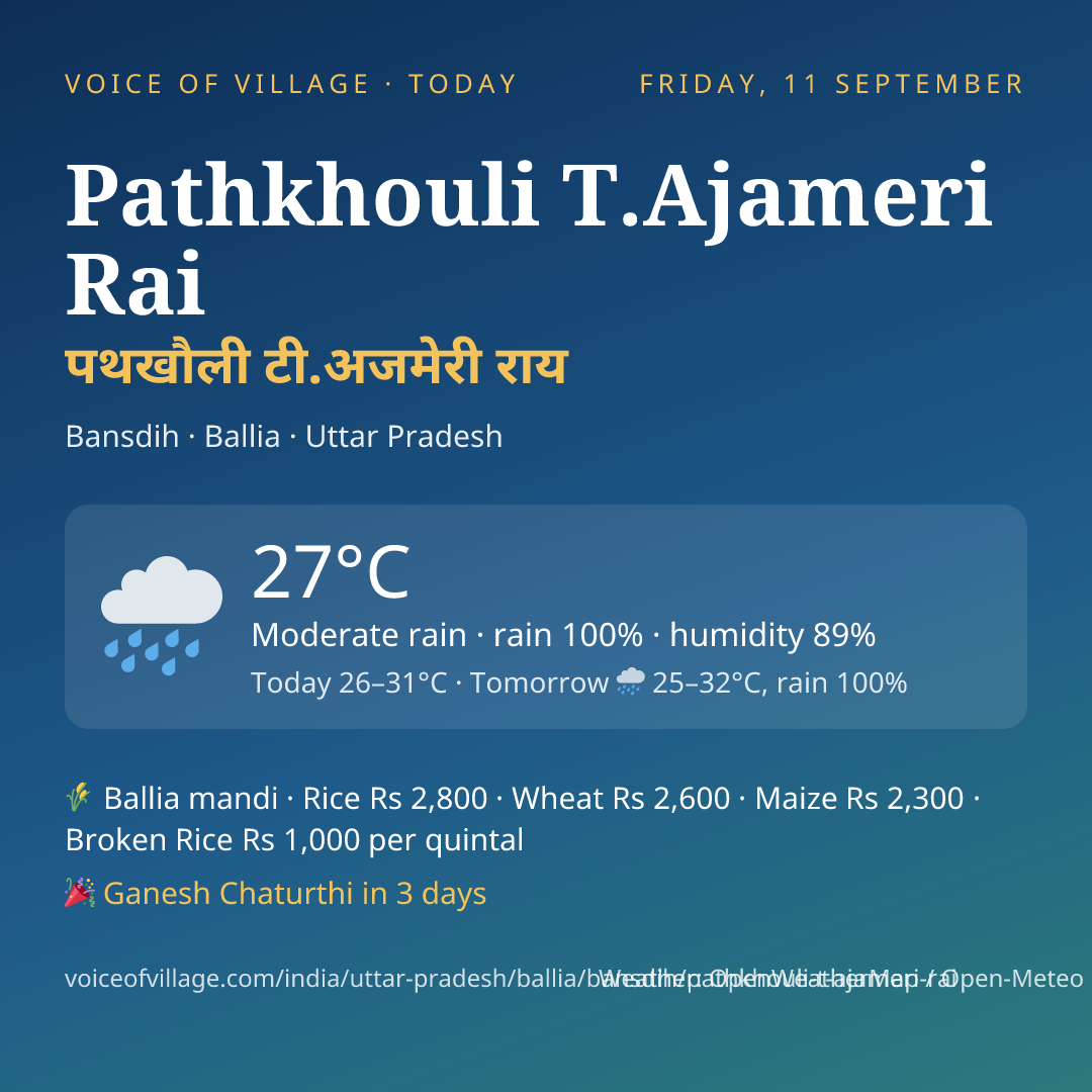 Pathkhouli T.Ajameri Rai today