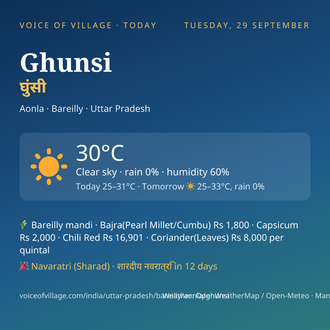 Ghunsi today