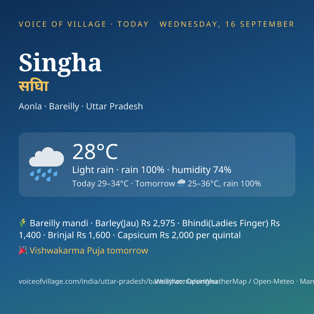 Singha today