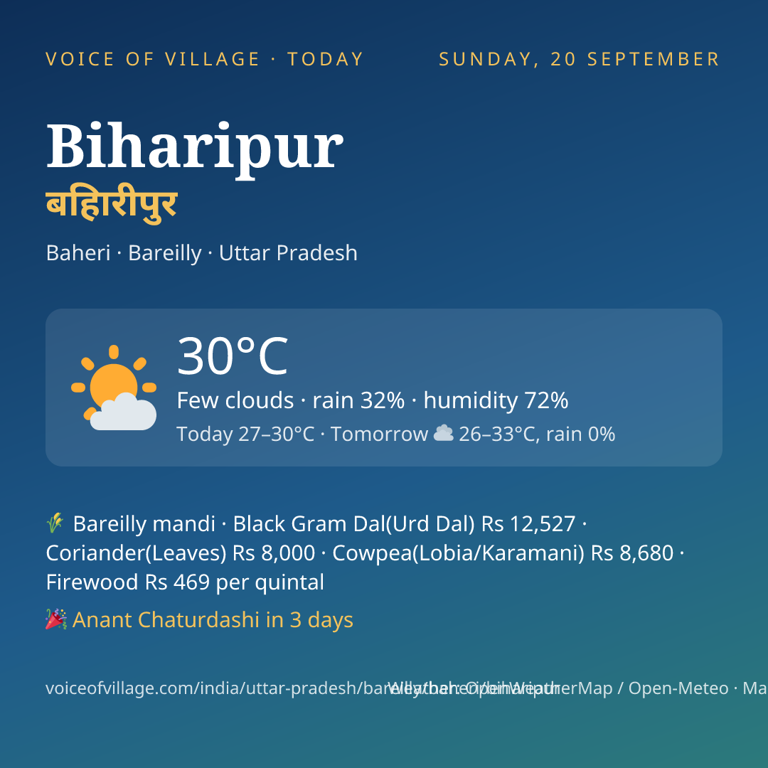 Biharipur today
