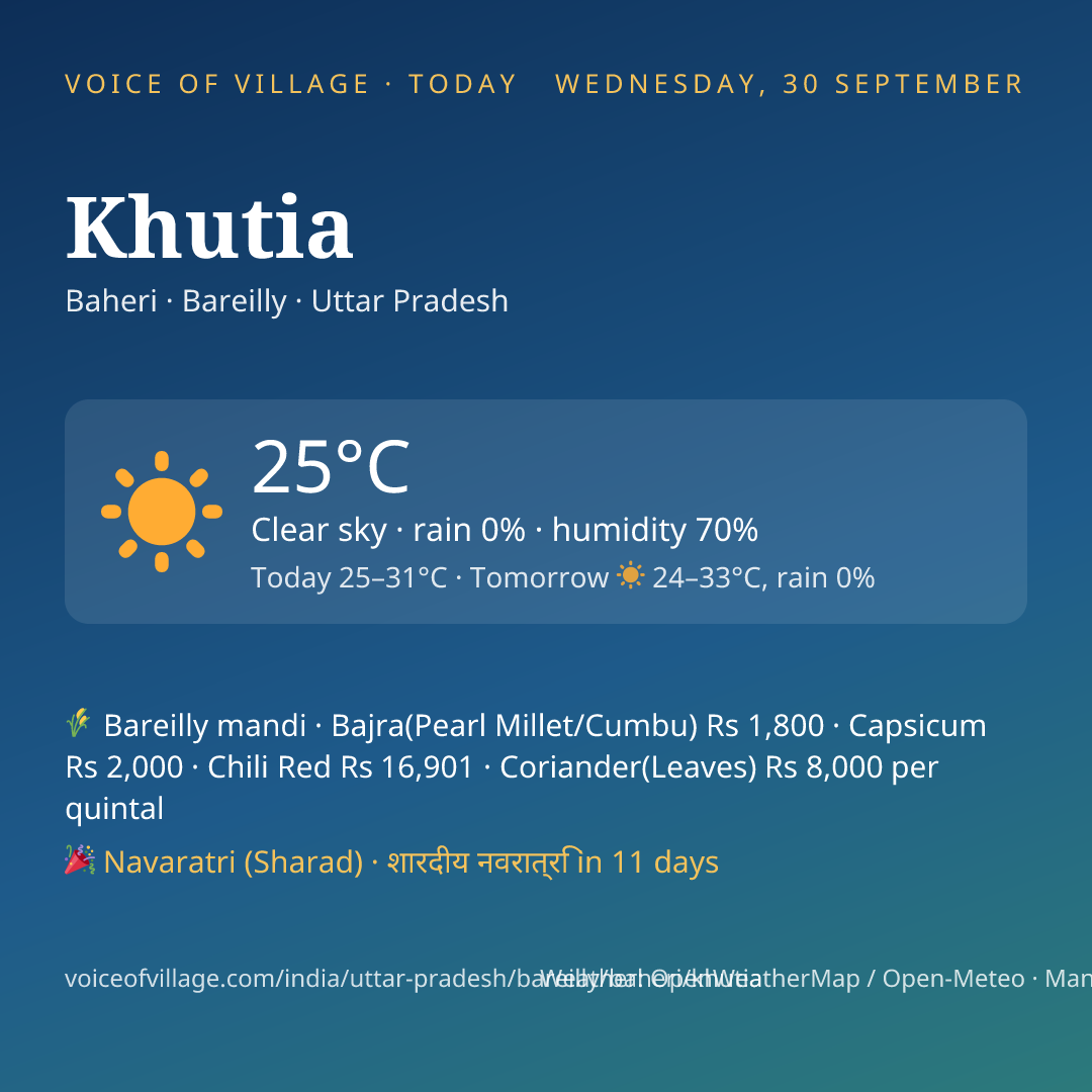 Khutia today