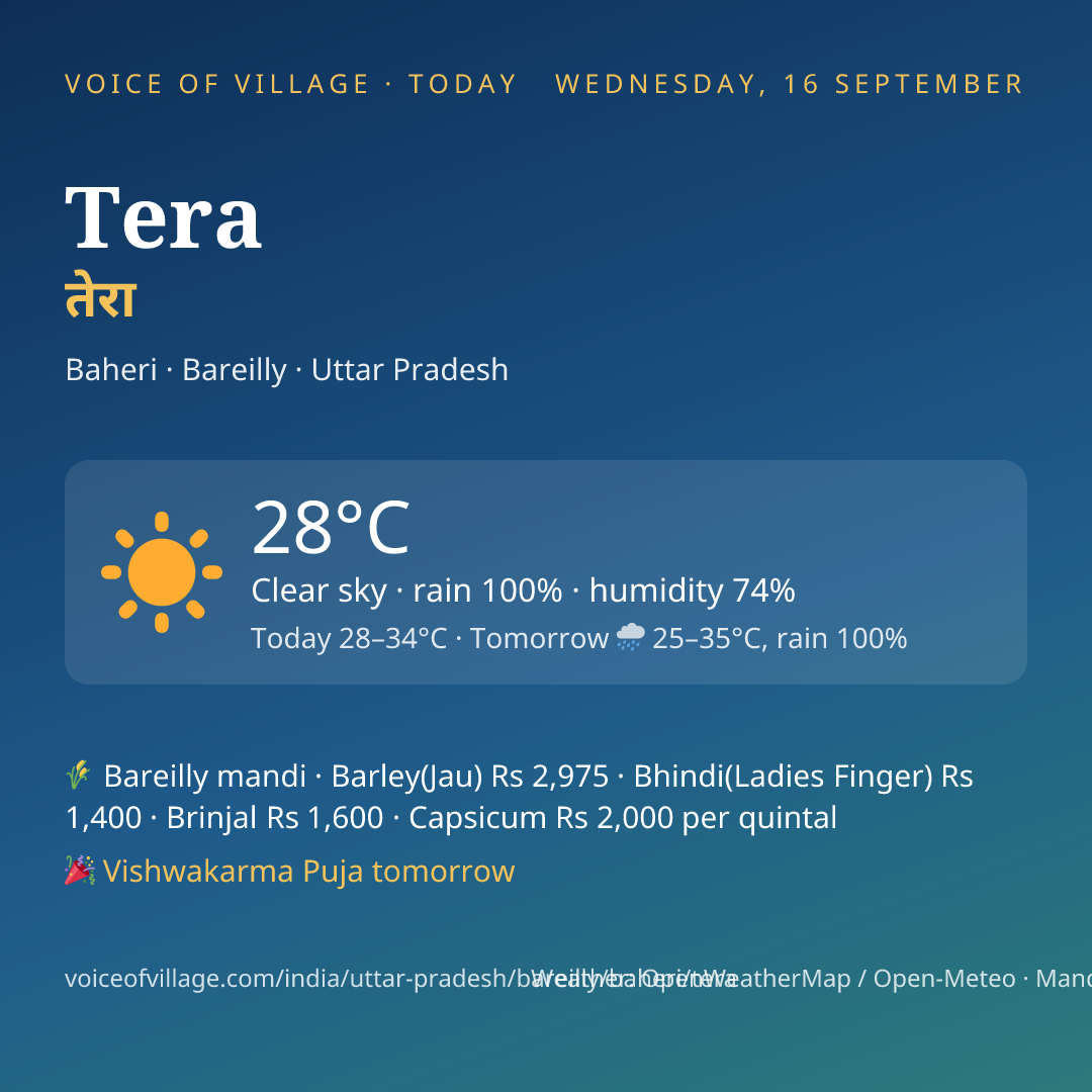 Tera today