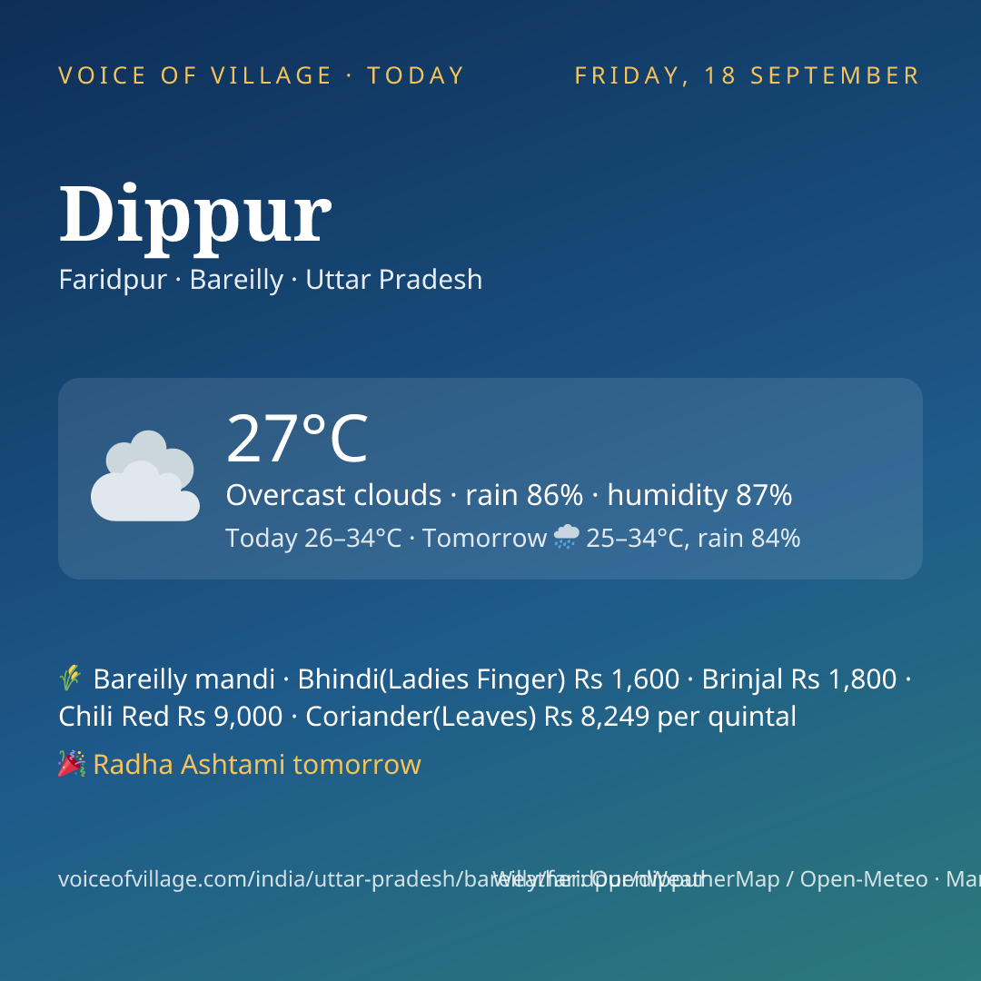 Dippur today