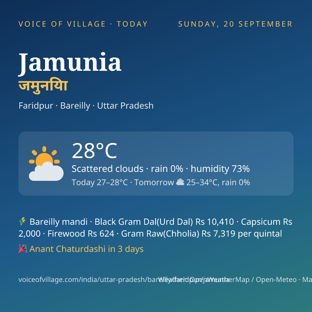 Jamunia today
