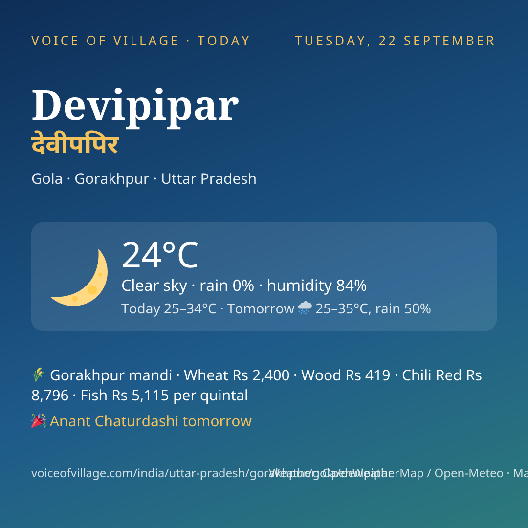 Devipipar today