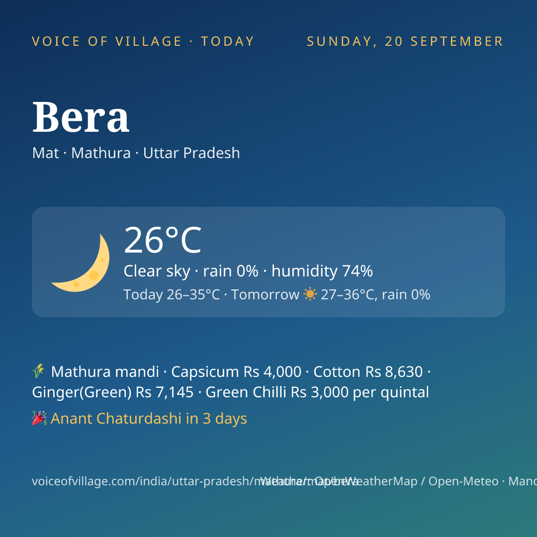 Bera today