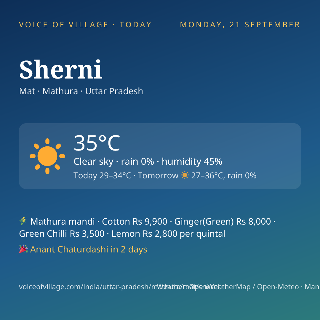 Sherni today
