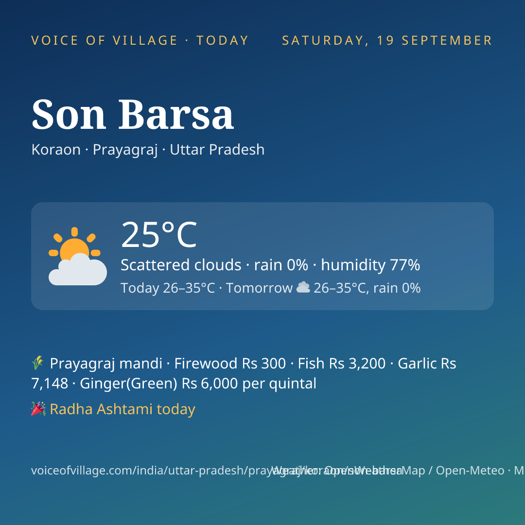 Son Barsa today