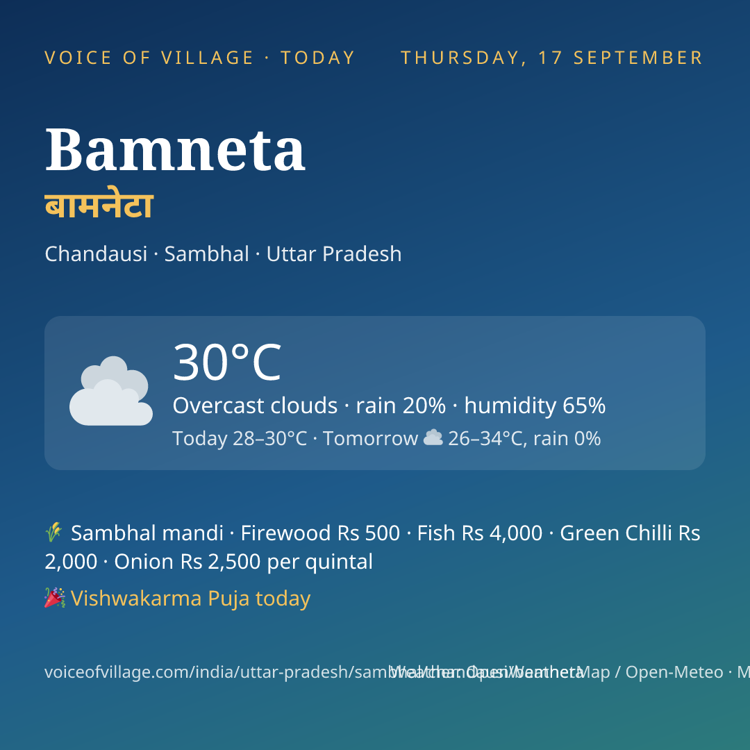 Bamneta today
