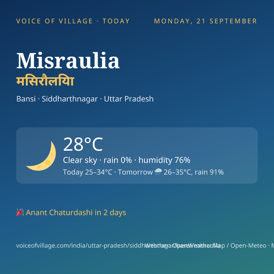Misraulia today