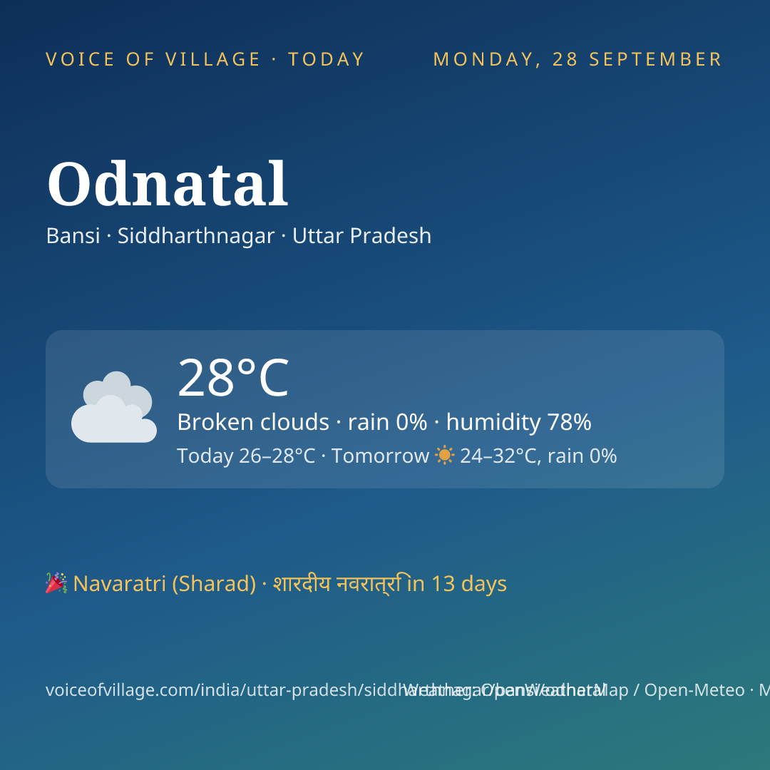 Odnatal today