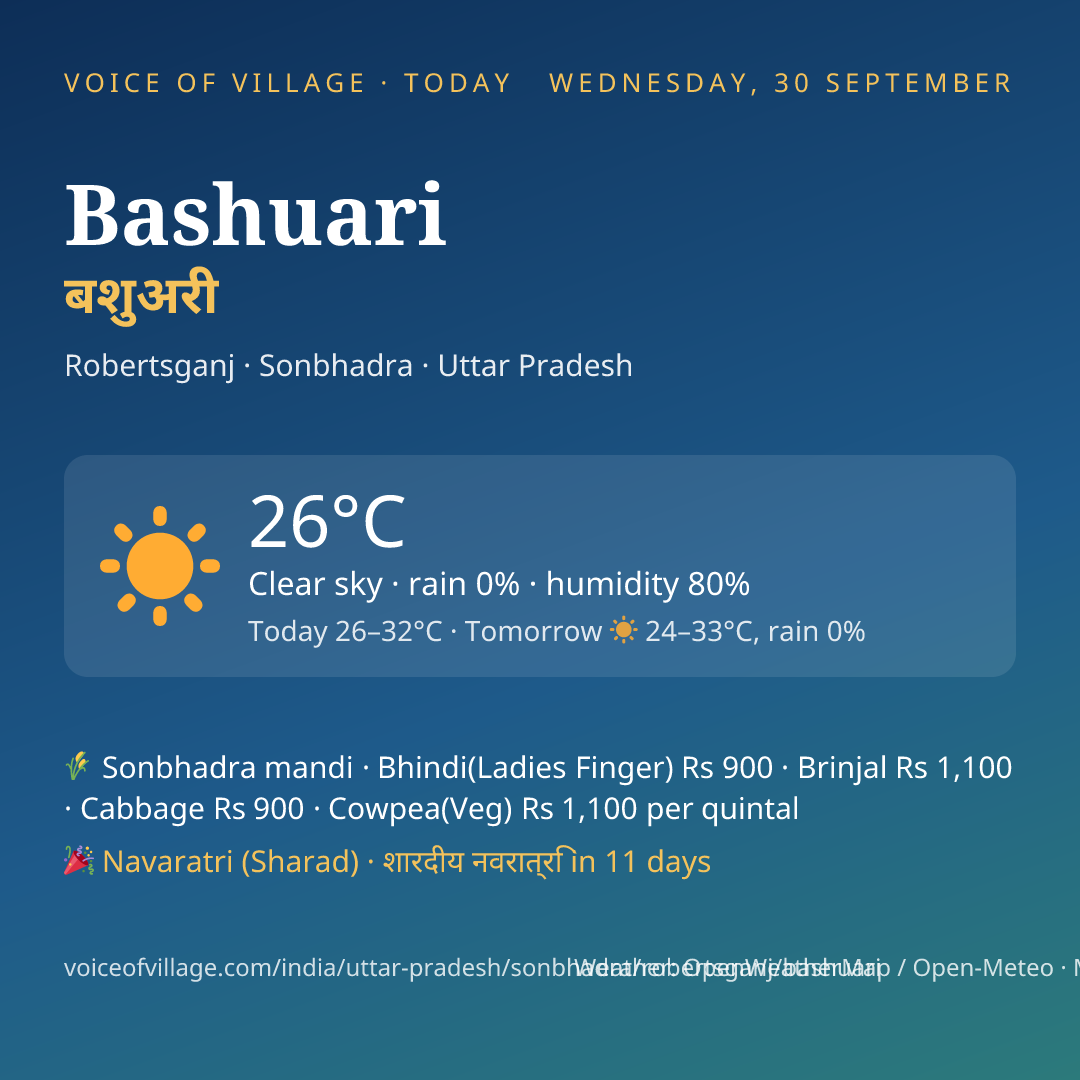 Bashuari today