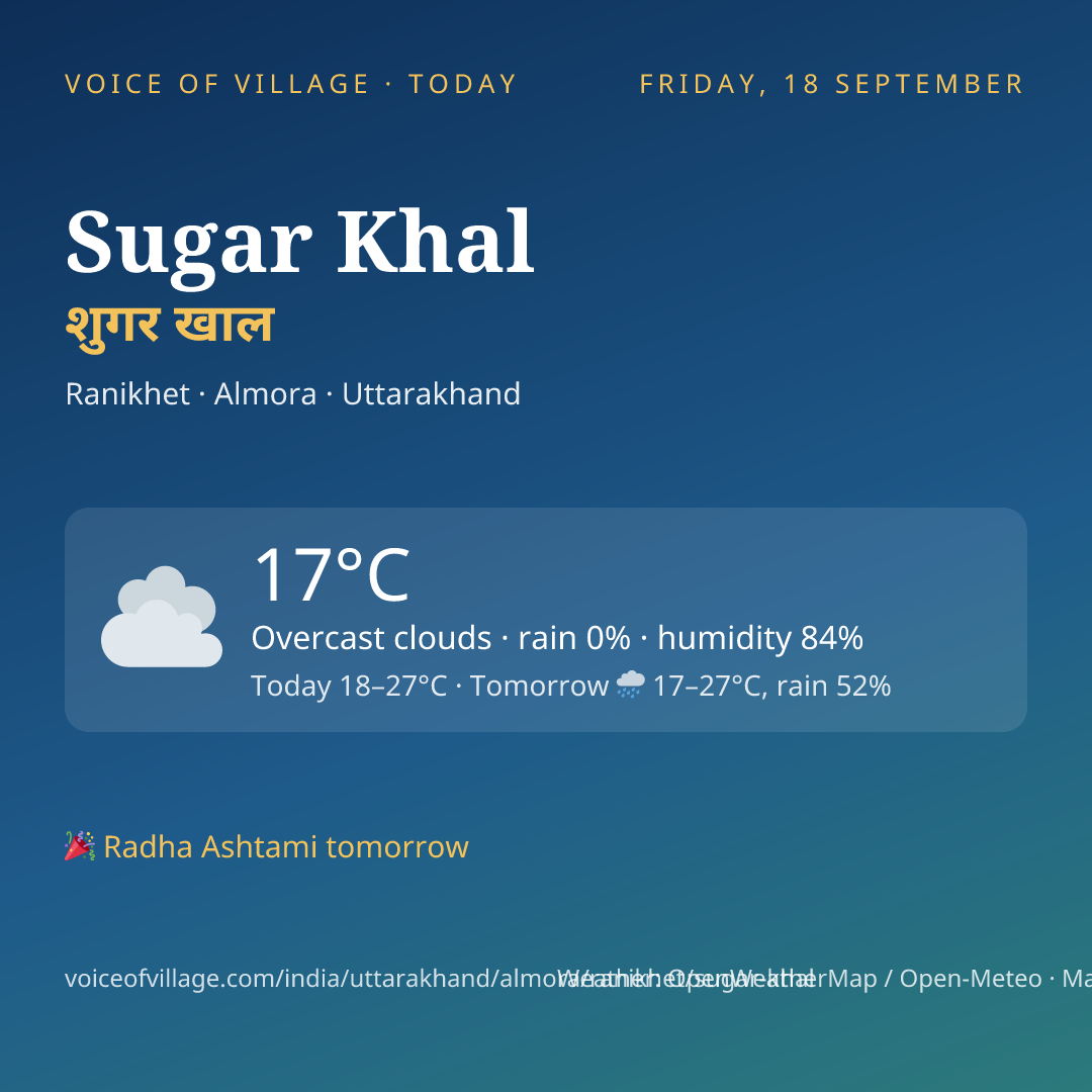 Sugar Khal today