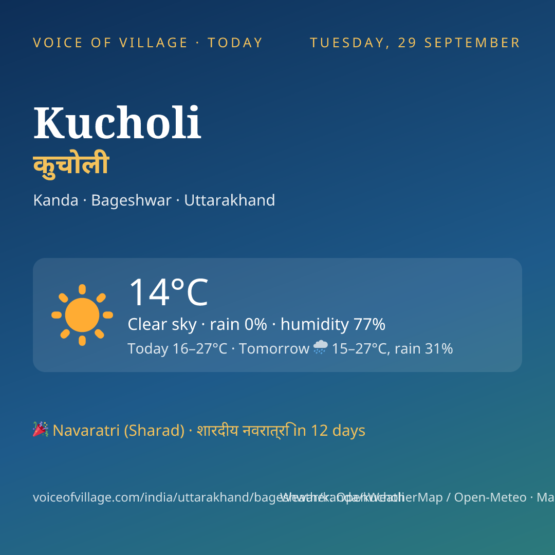 Kucholi today