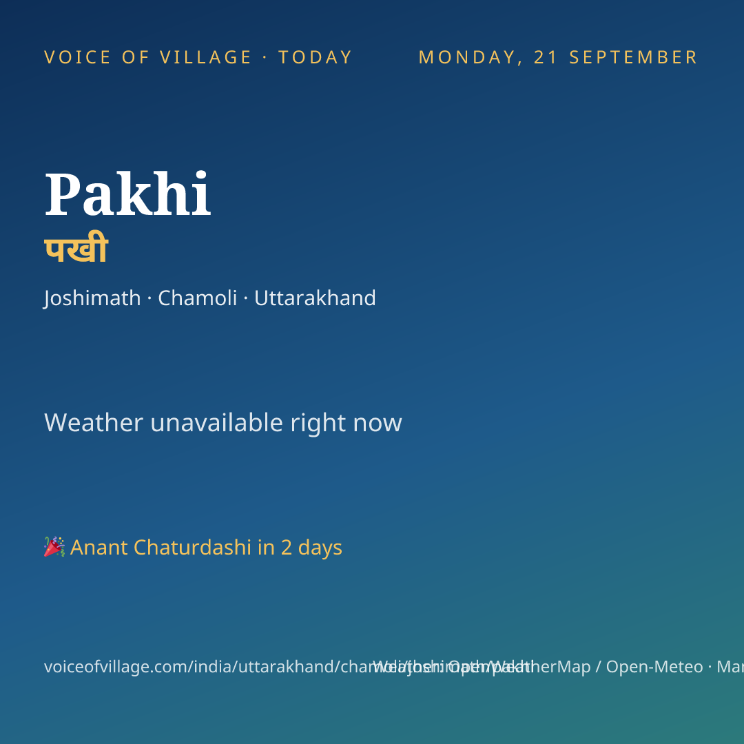 Pakhi today