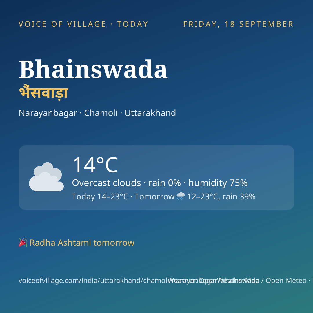 Bhainswada today