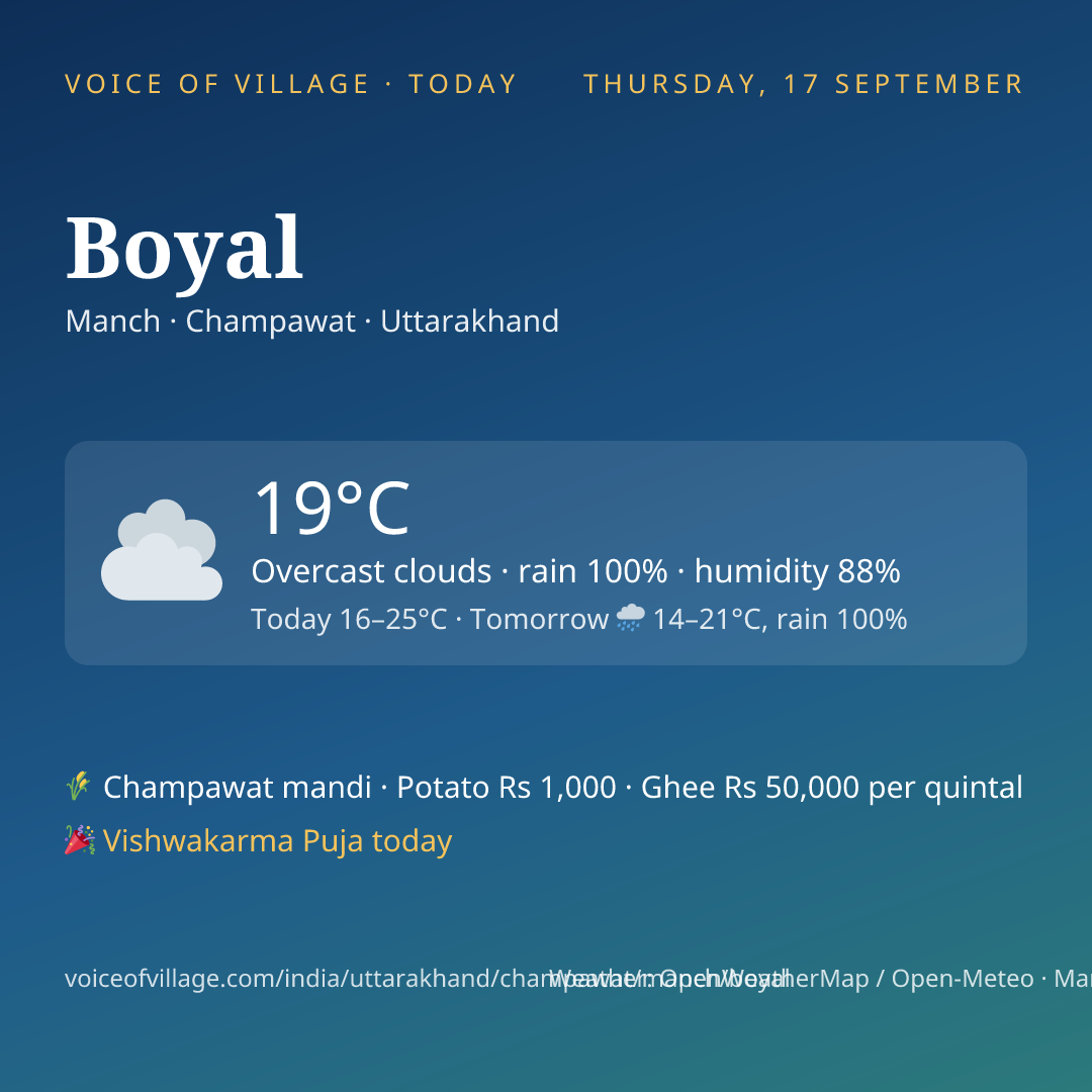 Boyal today
