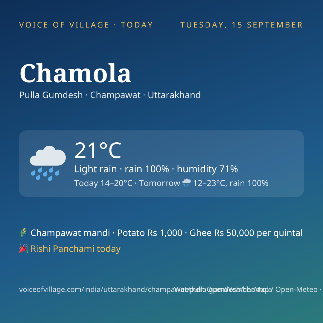 Chamola today
